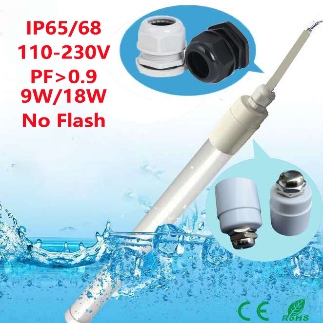 110-230V IP65/68 Waterproof led tube lights